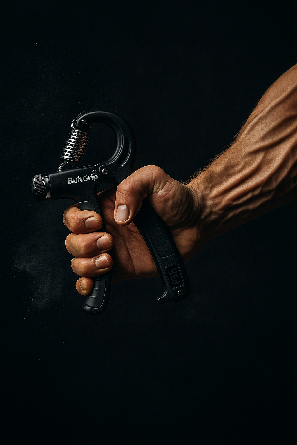 BuiltGrip - Adjustable Grip Trainer with Rep Counter